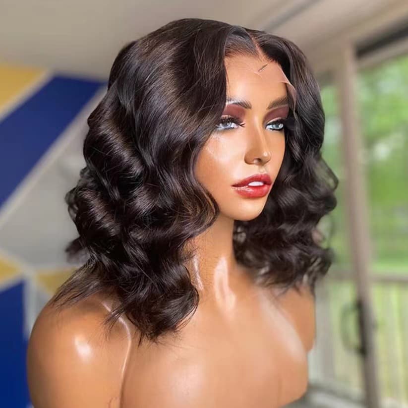 Lace Front Wig 2024 Amazon Hot Selling Women's Short Curly Full Wig for European and American Market, In Stock