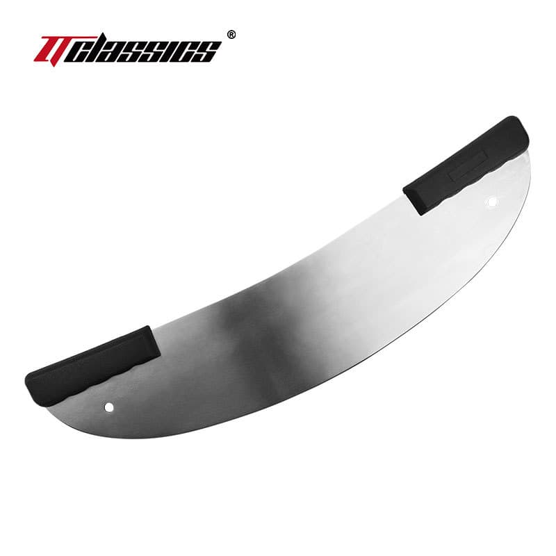 Pizza Rocker Knife Large Pizza Cutter Commercial Half-Moon Pizza Cutter for Pizza, Nougat, Cookies, and Fruit