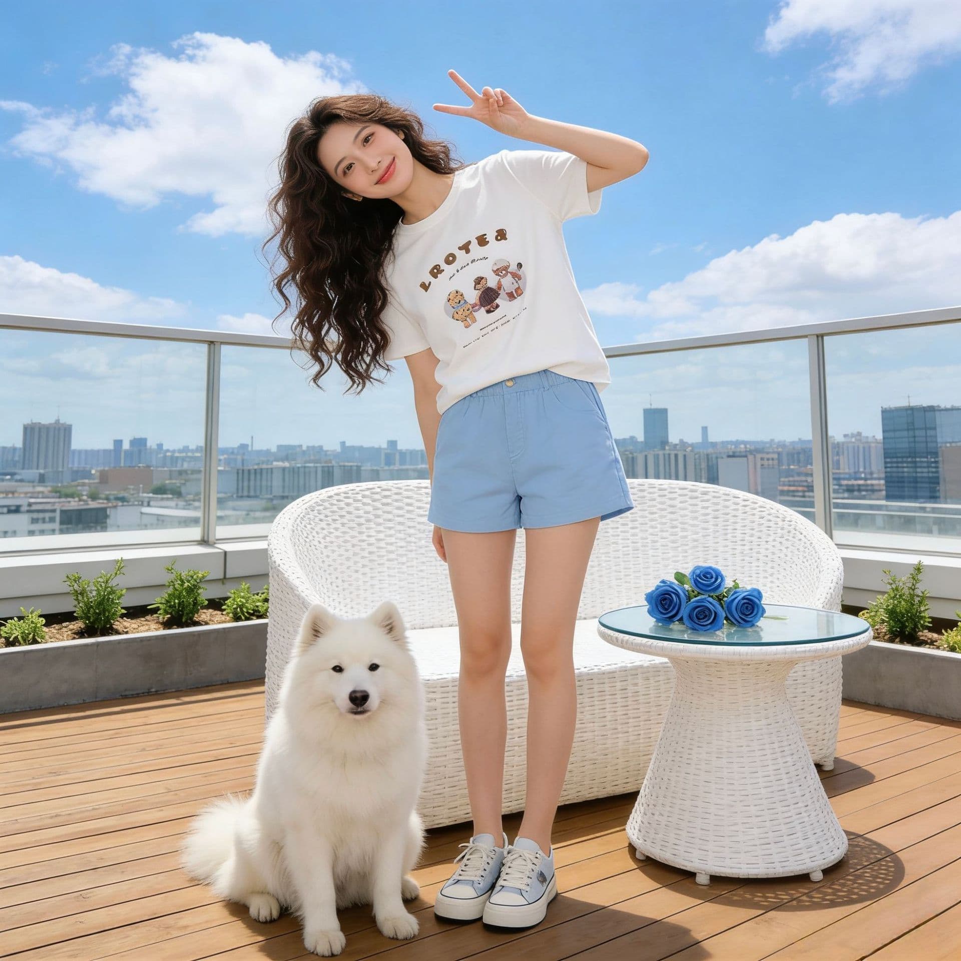 2026 Summer New Arrival Round Neck Printed Cartoon Bear Age-Defying Women's Short Sleeve T-Shirt Fashionable 24100 Loose Fit