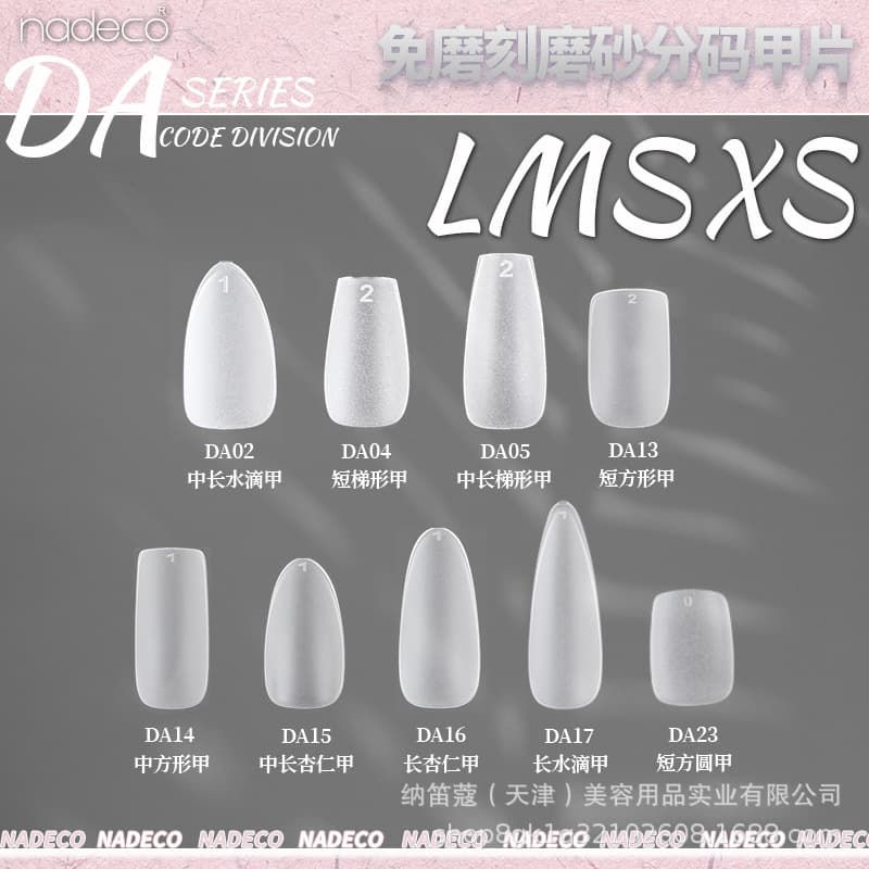 Naildecou Press-On Nail Tips New Style Sized L M S Nail Tips 360 Pieces Box Wholesale