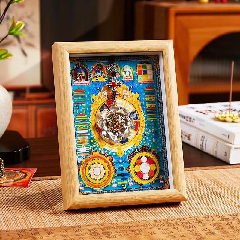 Nepalese hand-painted Thangka, Nine Palaces and Eight Trigrams, Tibetan handmade Thangka crafts, hallway, entryway, living room art decorations