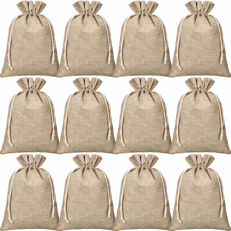 Amazon Cotton Rope Hemp Bag, Bamboo Charcoal Sachet, Drawstring Storage and Gift Bag