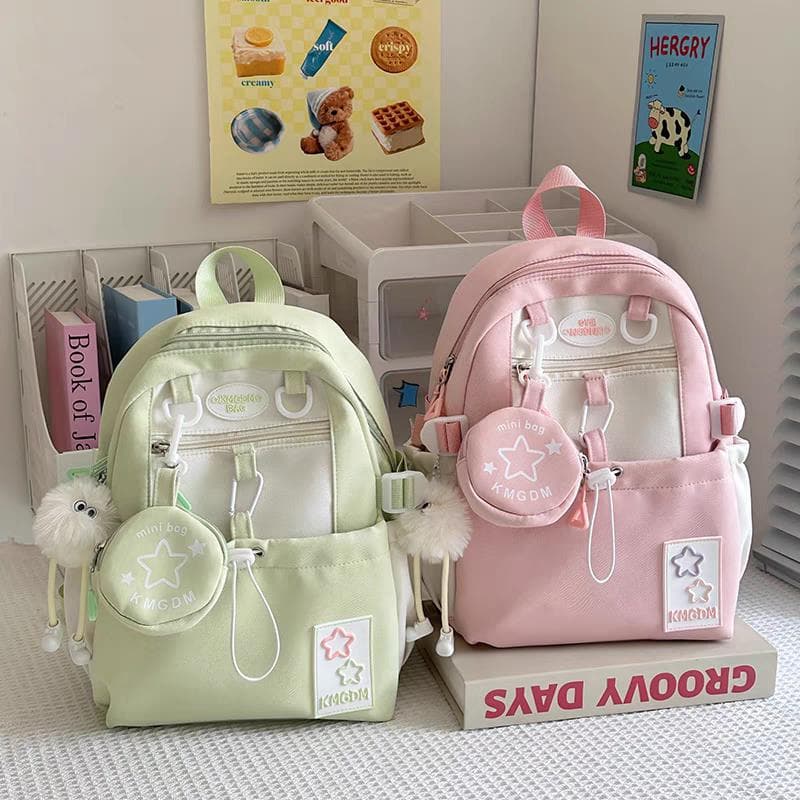 Children's spring outing backpack, primary school girl, travel small school bag, female travel backpack, girl travel shoulder bag