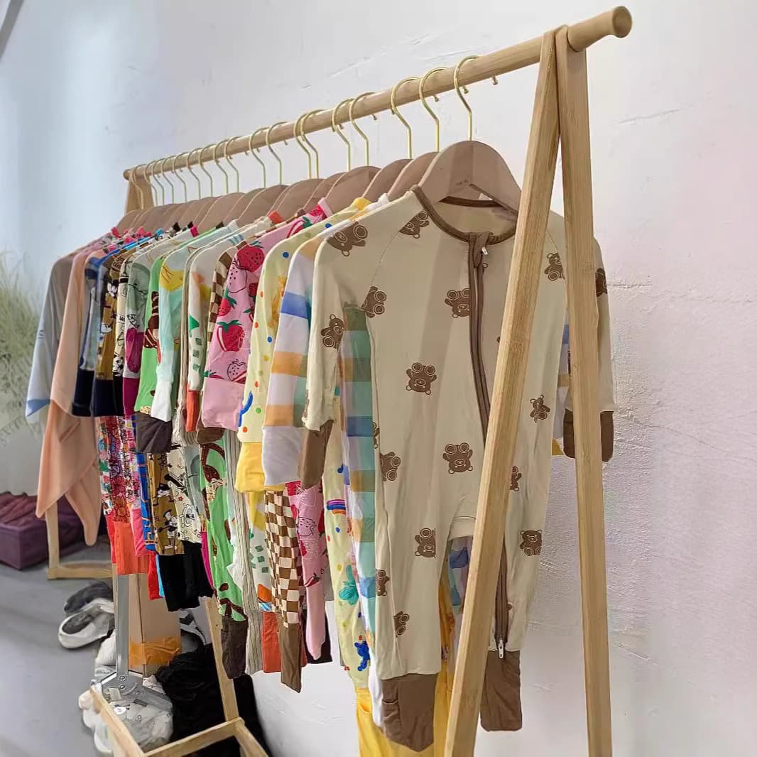 Unisex Bamboo Fiber Zipper Romper Baby Clothes Heat Sale Printed Randomly Comfortable Long Sleeve Casual Style Infant Toddler Suit