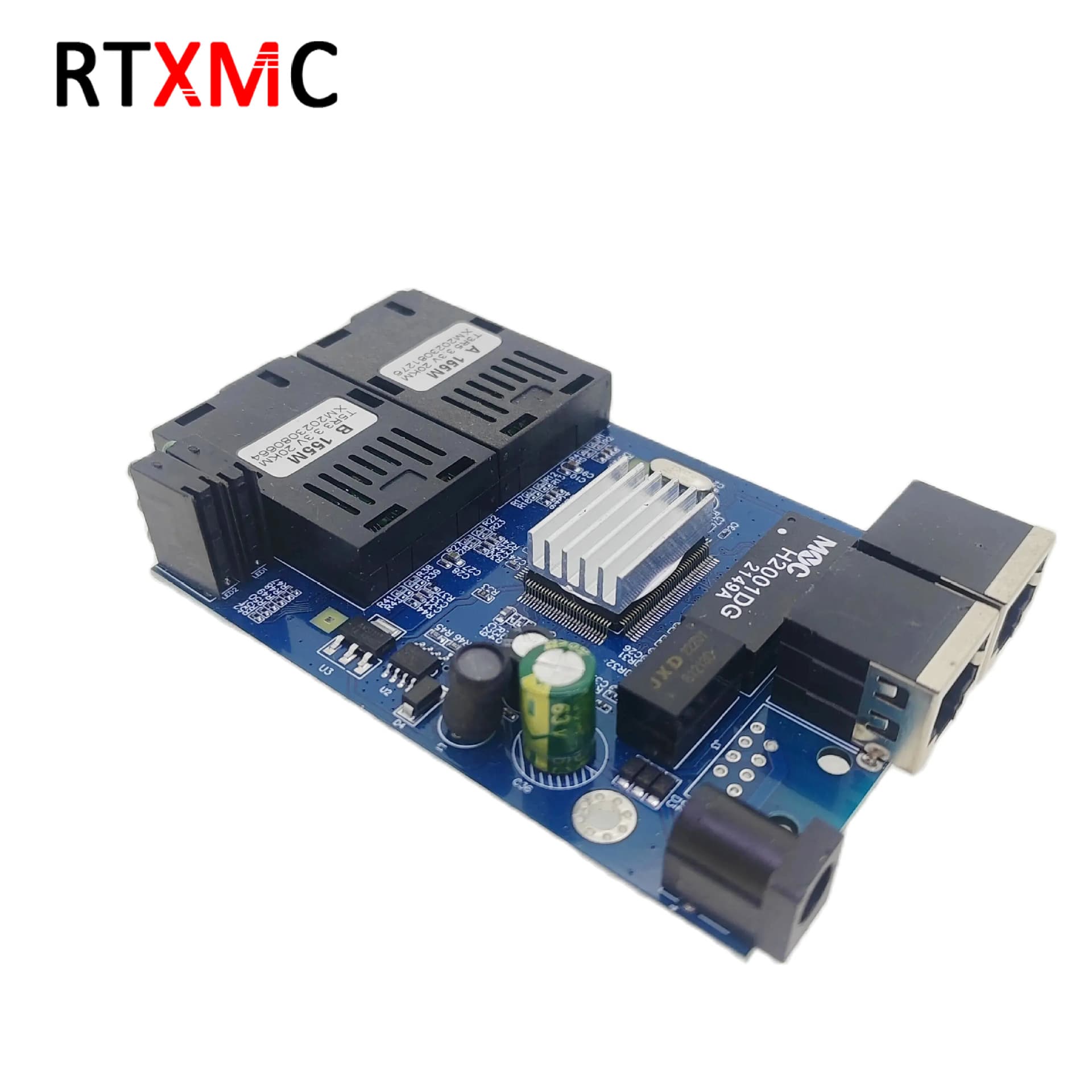 Reverse POE 100M 2 Fiber 2 Ethernet 20KM Single Mode Single Fiber Media Converter Switch