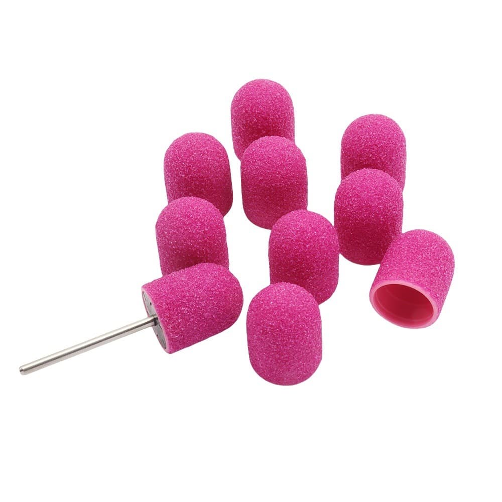 Premium Nail Sanding Caps Grinding Head Sanding Bands for Dead Skin Callus Foot Care Sanding Caps Electric Grinder Accessories Tools