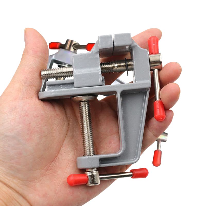 Aluminum Alloy Bench Vise Mini Table Vise Small Bench Vise DIY Tool Small Vise Mini Flat Nose Pliers