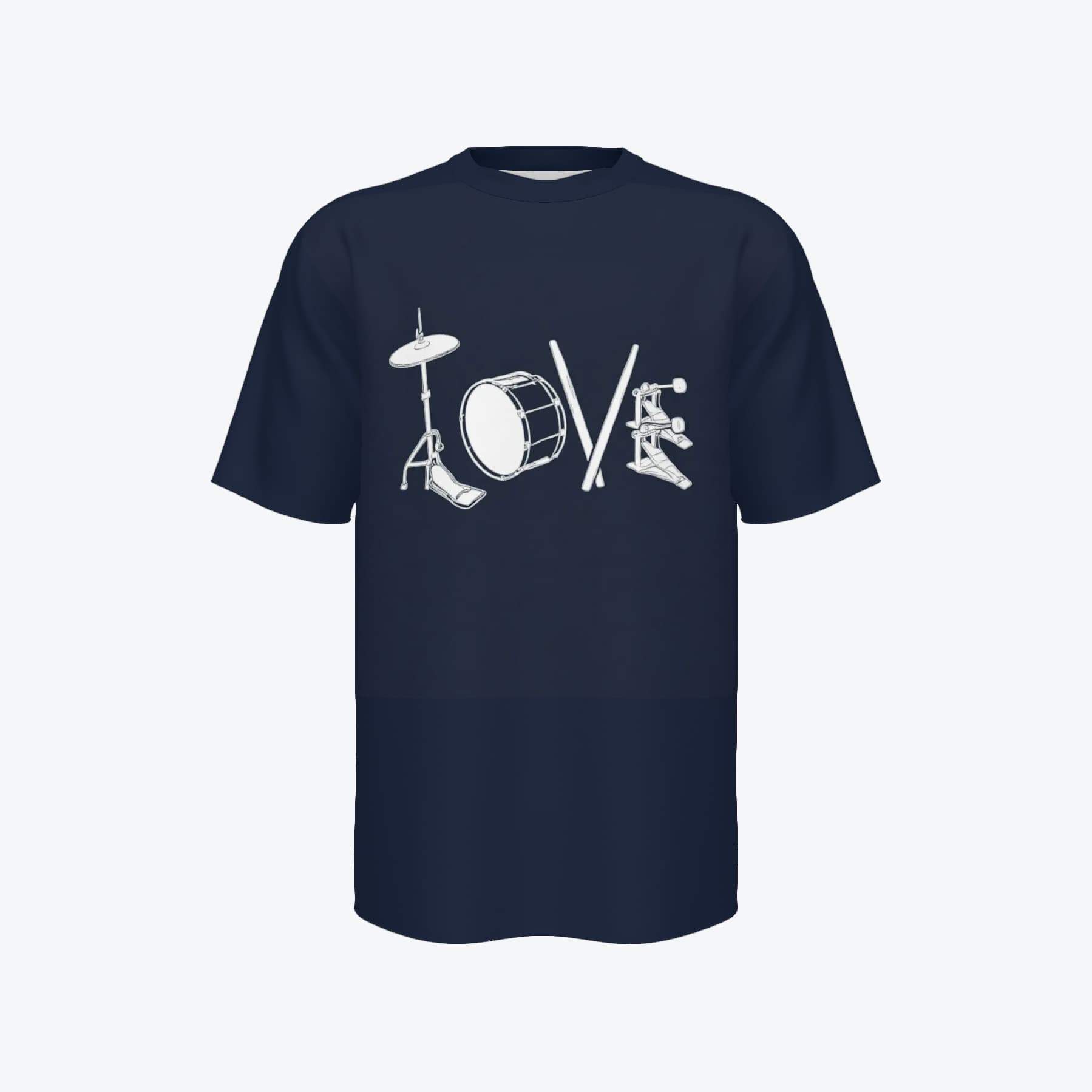 Temu Fashion Men's Summer Short Sleeve Drum 3D Digital Print Casual T-Shirt for Cross-border Trade