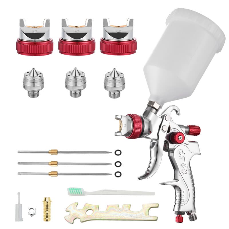 Cross-border 2008 Pneumatic Paint Spray Gun High Atomization for Water-based Paint Auto Body Repair Paint Spray Gun Decoration