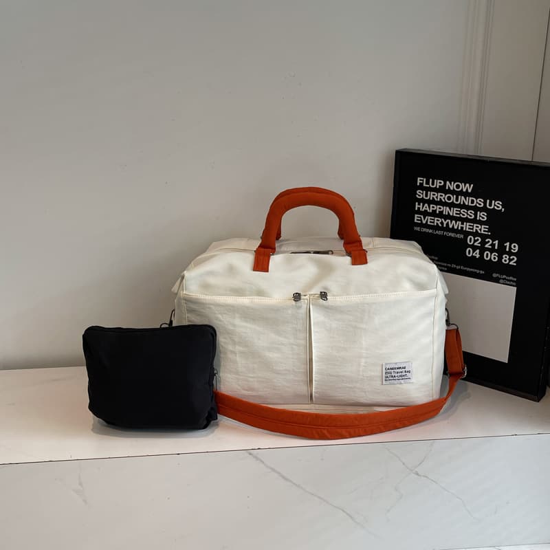 Cross-Border Wholesale Travel Bag, Fits on Trolley, Single Shoulder Luggage, Lightweight Handheld Yoga Gym Bag, Travel Bag
