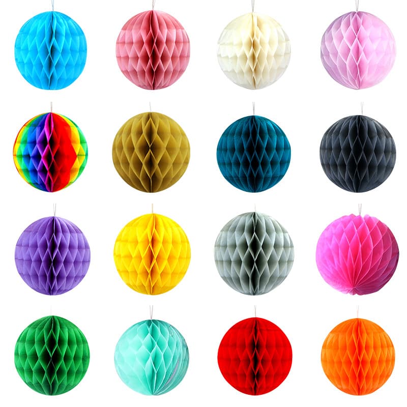 Cross-border Wholesale Honeycomb Balls for Wedding Rooms, Wedding Column Background Decorations, New Home Decoration Honeycomb Ball Background Wall