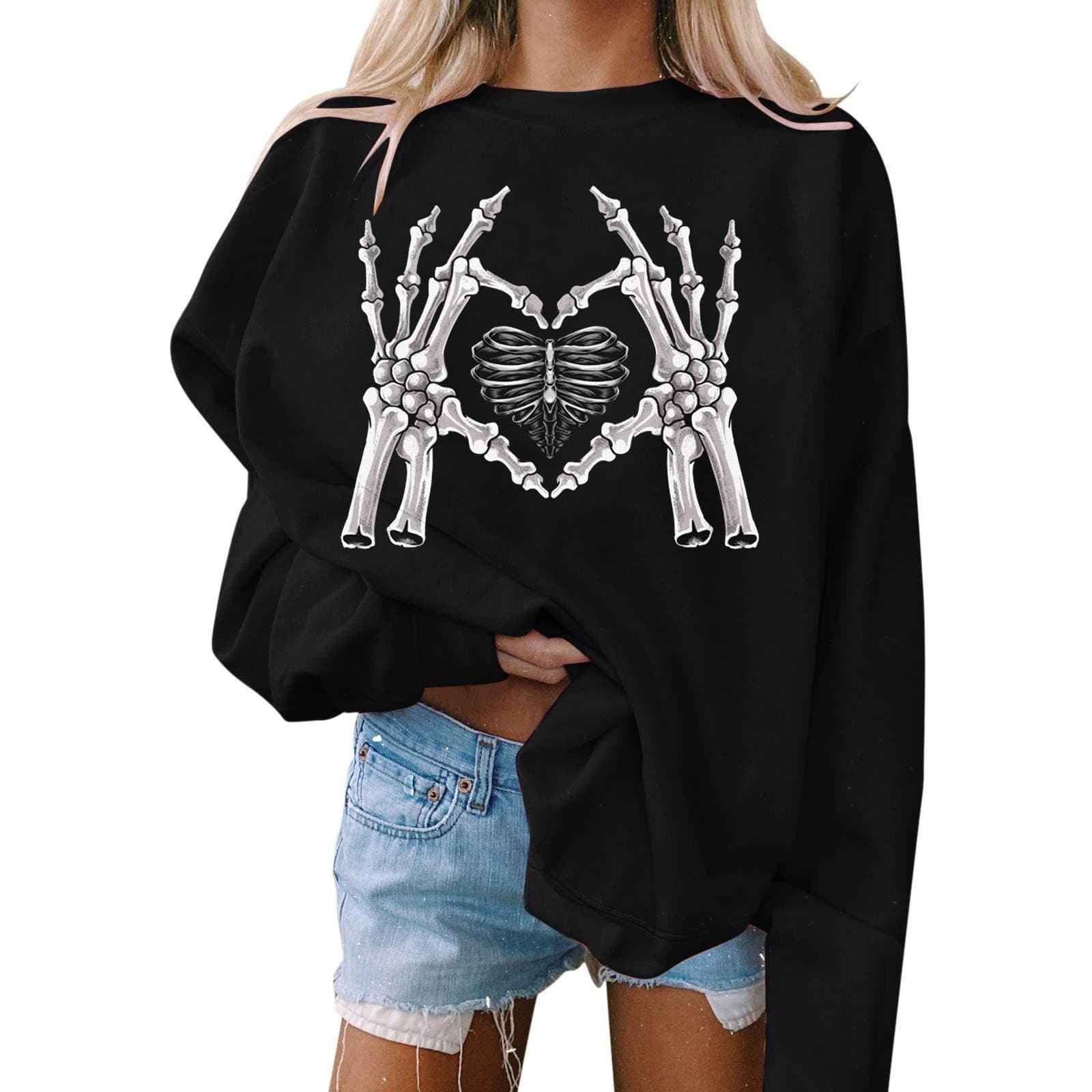 Women's Sweatshirt - Sexy and Elegant Round Neck, Hoodless 3D Sweatshirt for Women, European and American Style, Loose Pullover Sweatshirt Jacket