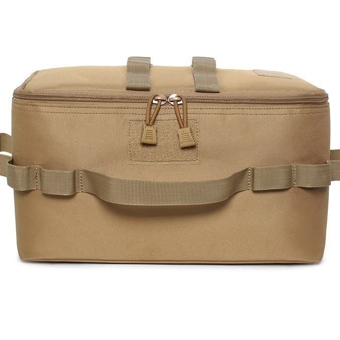 Popular outdoor camping picnic tableware storage bag handbag multi-functional folding portable tool camping tow bag