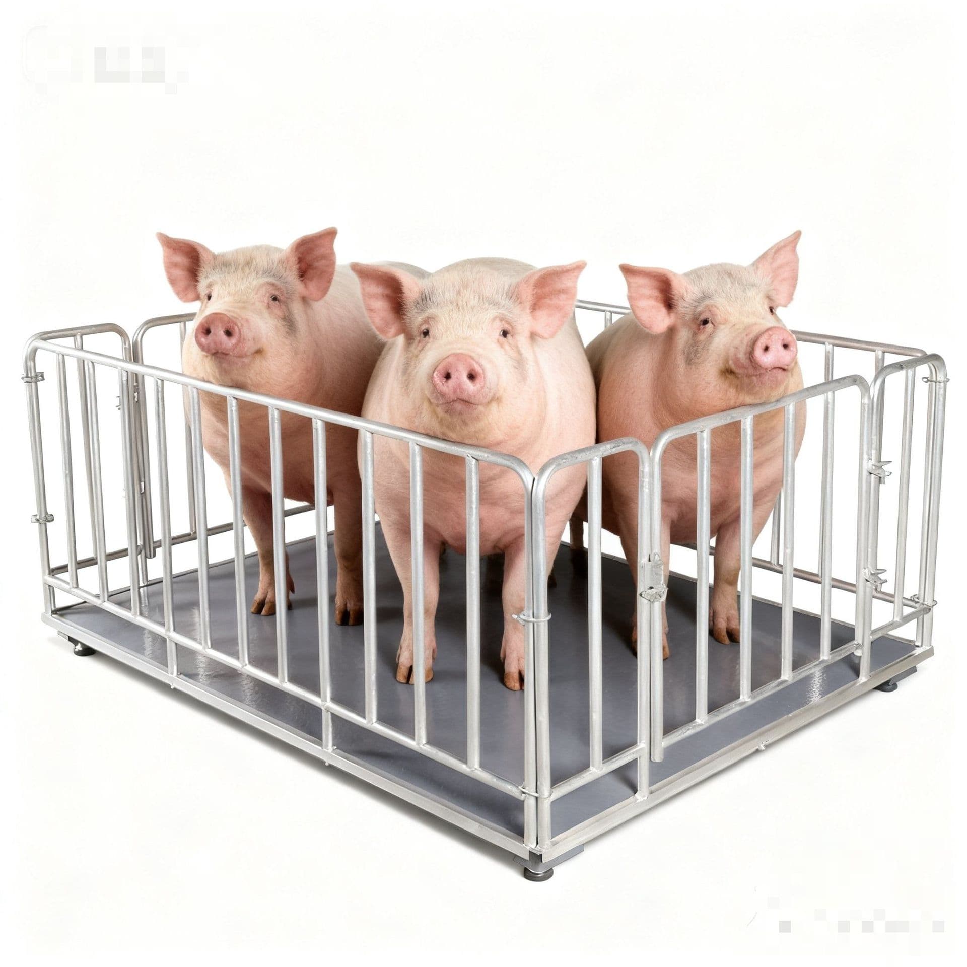 Electronic Scale for Business Commercial Anti-Shake Thickened Can Include Fence Wireless Floor Scale for Cattle/Pets Electronic Floor Scale