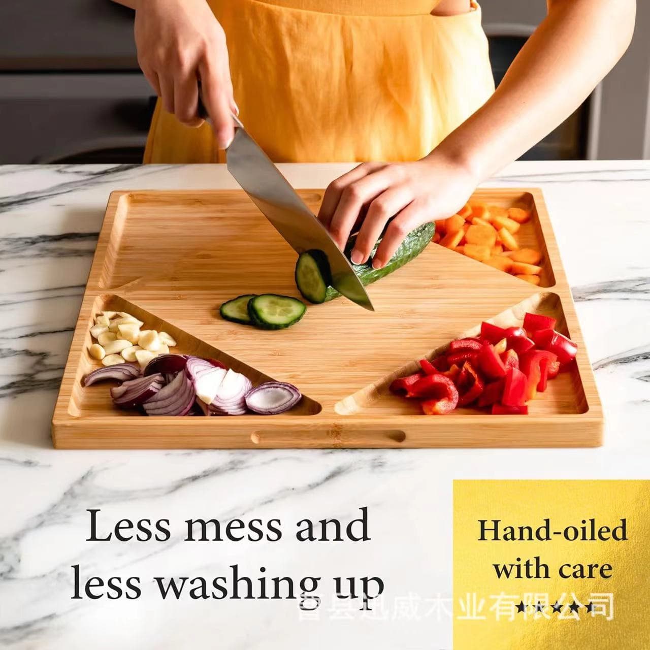 Bamboo Wood Cutting Board, Double-Sided Solid Wood Square with Groove, Cheese Steak Plate, Fruit Vegetable Tray, Bread Board