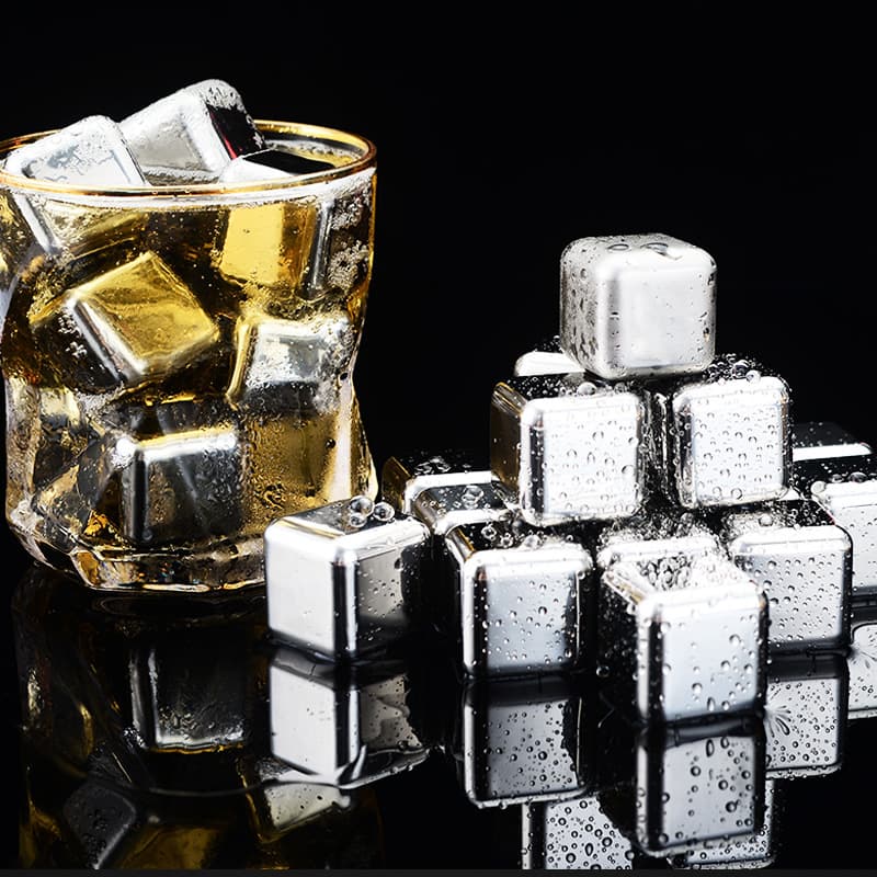304 Stainless Steel Ice Cubes, Home Bar Quick-Freezing Ice, Whiskey Stones, Beer Chilling Metal Ice