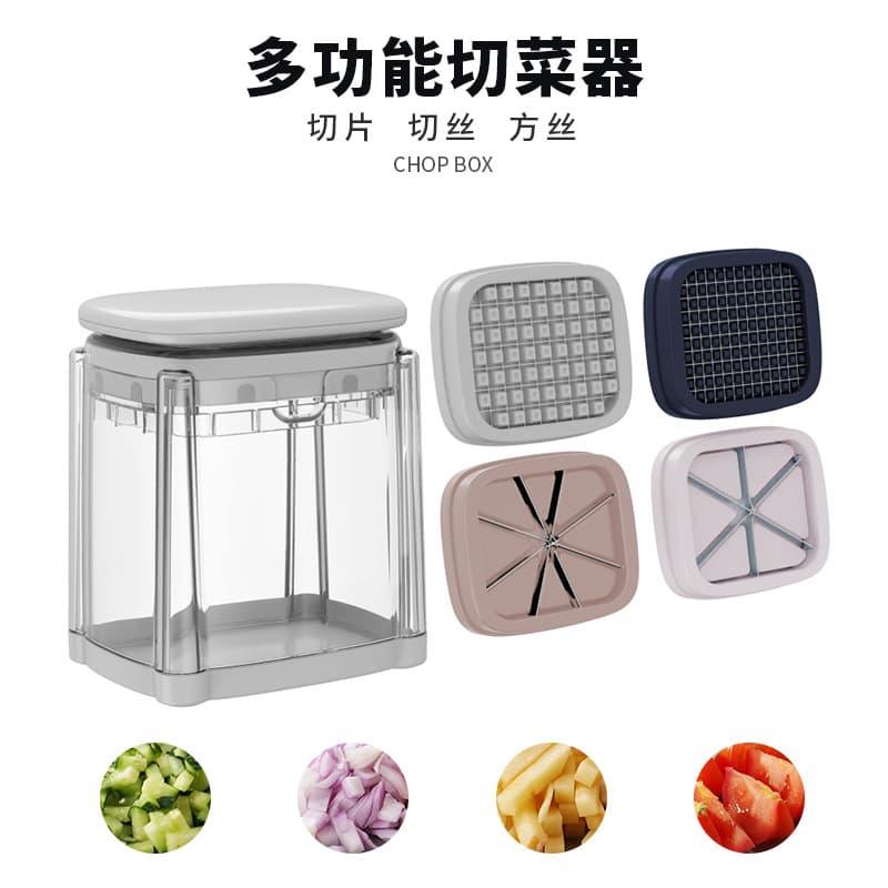 Cross-border Special Multi-function Press Vegetable Cutter Home Kitchen French Fry Cutter Tomato Lemon Slicer