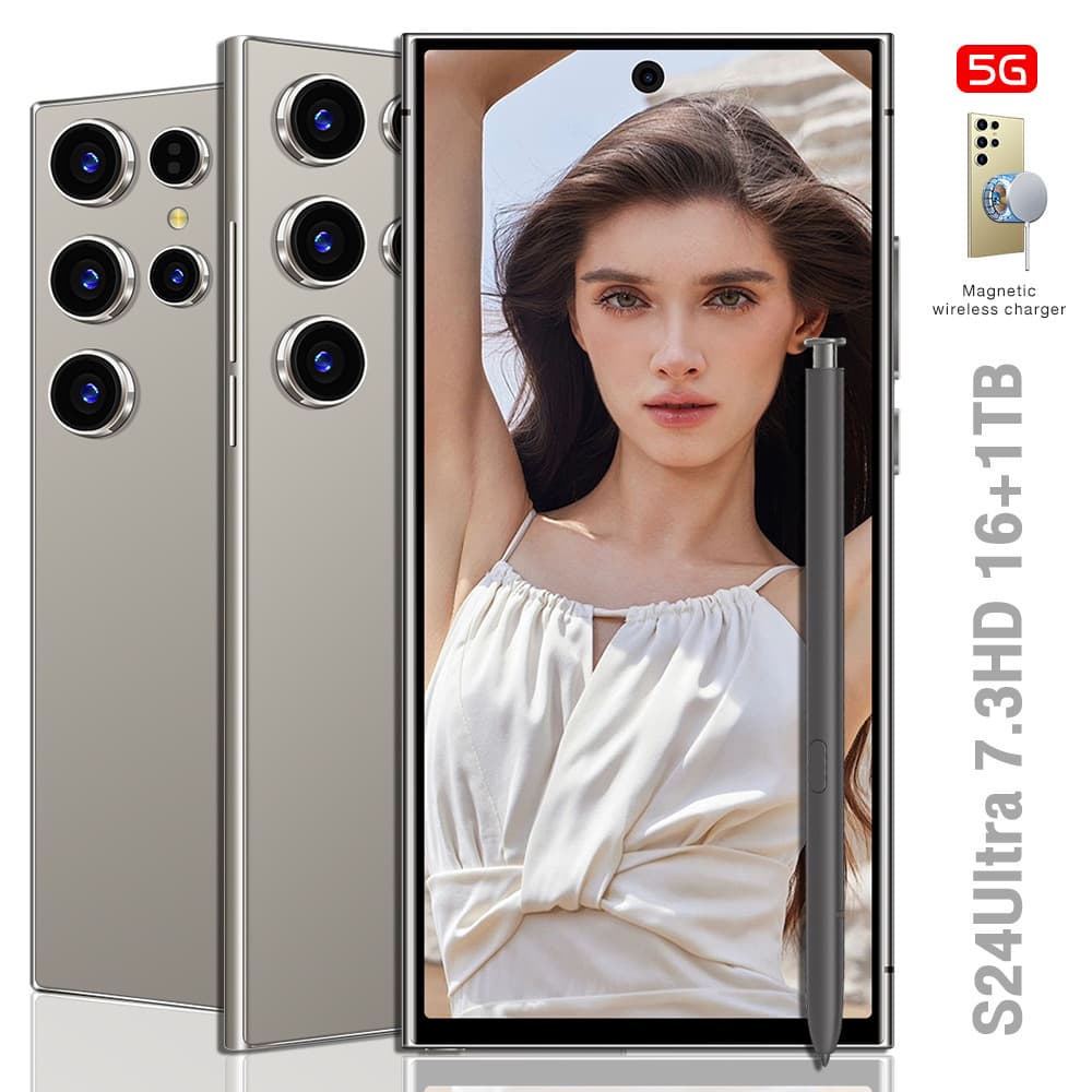 Cross-border S24 Ultra Smartphone 7.3-inch Screen Built-in Stylus 16+1TB Android Phone Original Factory (Hot Deal)