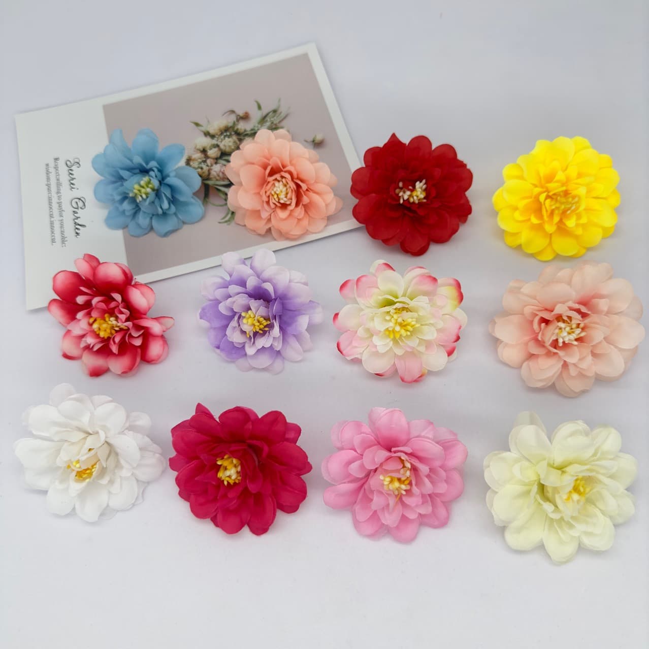 Small Peony Rose Flower for Wedding Celebration, Home Decoration, Headwear, Clothing Accessories, Artificial Flowers