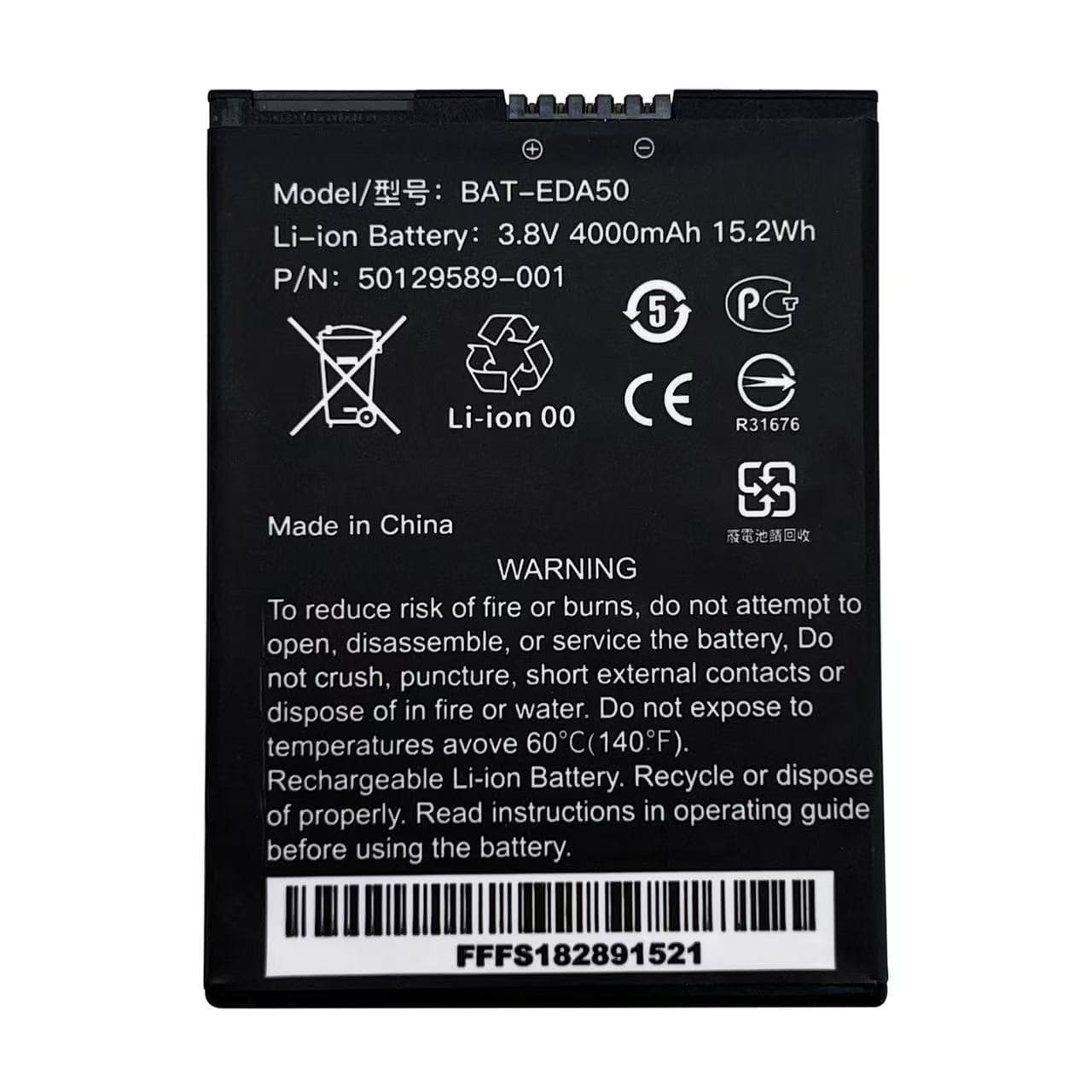 Honeywell BAT-EDA50 Data Collector Battery 4000mAh for EDA50 EDA51 Battery Board