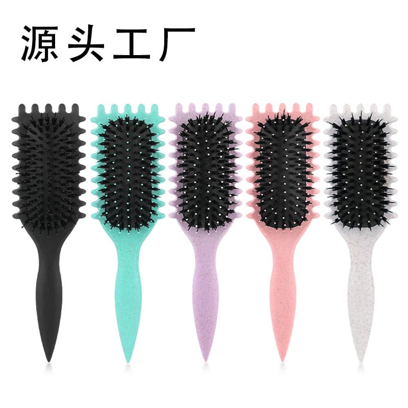 Cross-border comb for Europe and America, Temu exclusive hair brush, bounce comb, curling comb, high crown comb