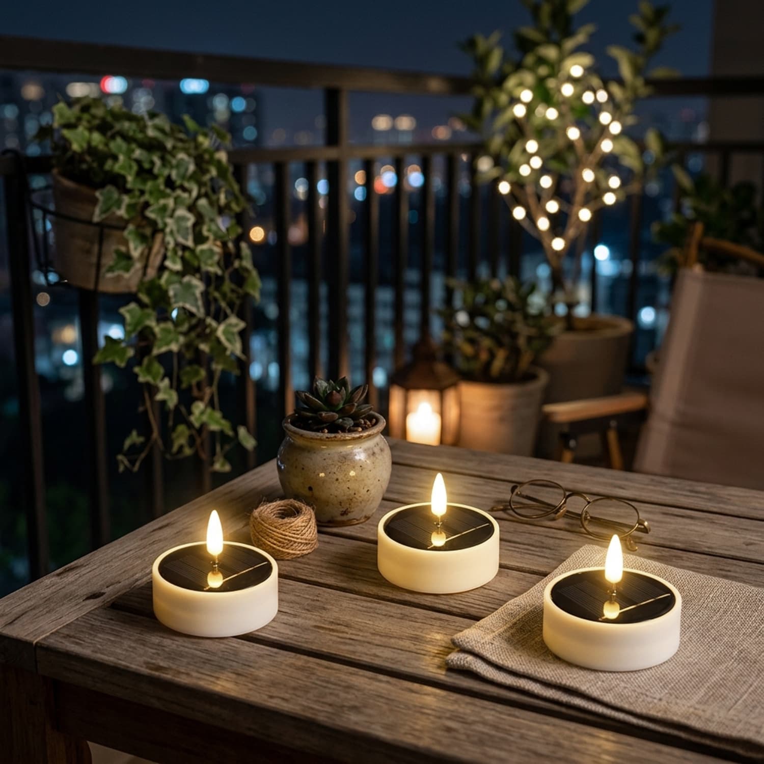 Bullet Solar Candle Electronic Candle Light Outdoor Camping Decoration Solar Candle Garden Courtyard Candle