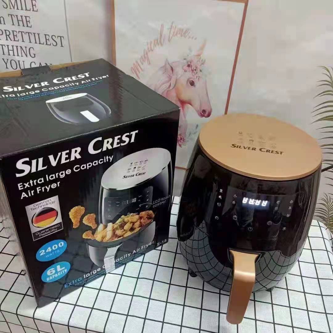 6L Large Capacity SilverCrest Air Fryer, Home Smart Automatic Air Fryer