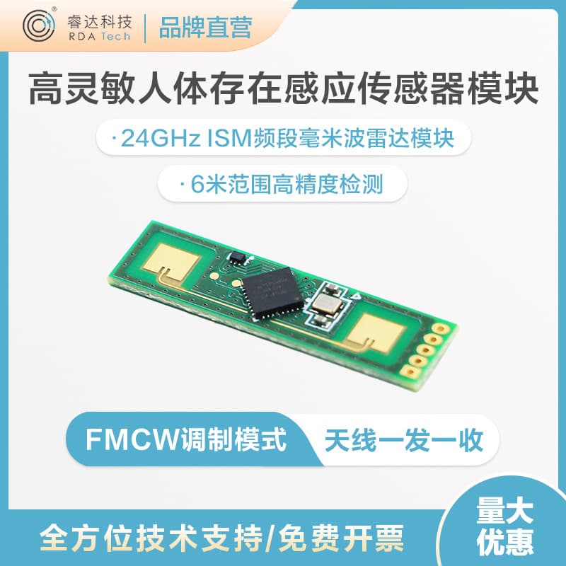 Ruida Technology Human Presence Sensor USRR235-A Low Power Smart Induction Millimeter Wave Radar Module