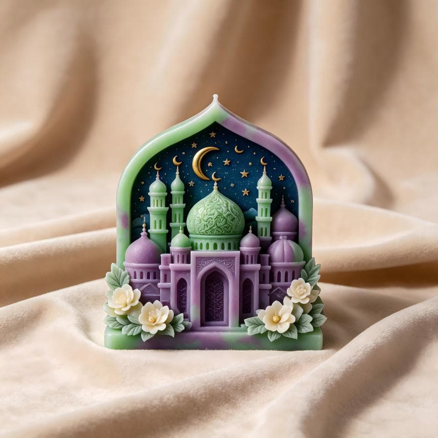 Starry Castle Silicone Mold for DIY Handmade Candles, Soap, Crafts, Plaster, and Cement Decor