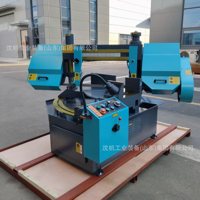 Angle sawing machine G4232 sawing machine 0-45 degree arbitrary cutting angle sawing machine Double vertical horizontal band sawing machine