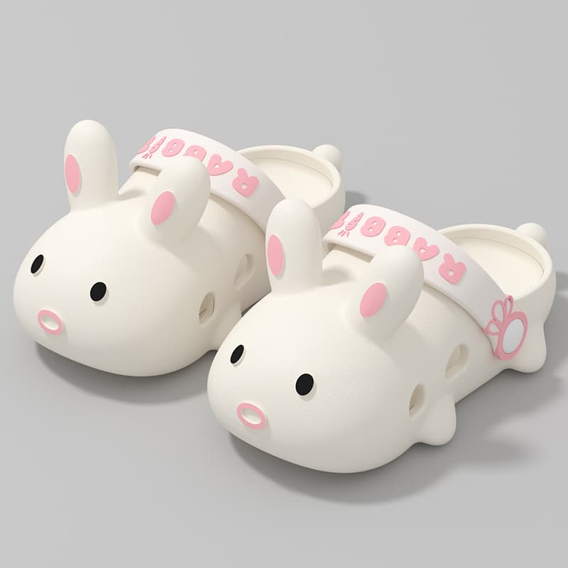Children's Slippers for Girls, Cute Bunny Design, Non-Slip Princess Slippers, Summer Sandals for Toddler Girls, Outdoor Beach Daily Wear