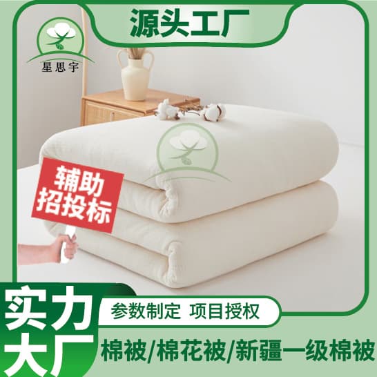 Xinjiang Long-Staple Cotton Quilt Core Winter Cotton Blanket Student Dormitory Pure Cotton Quilt Sichuan Source Factory