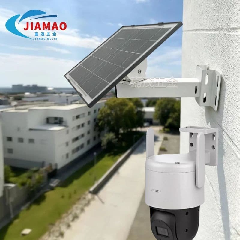 Outdoor solar panel camera pole-mounted wall-mounted all-in-one universal gun-type monitoring rack