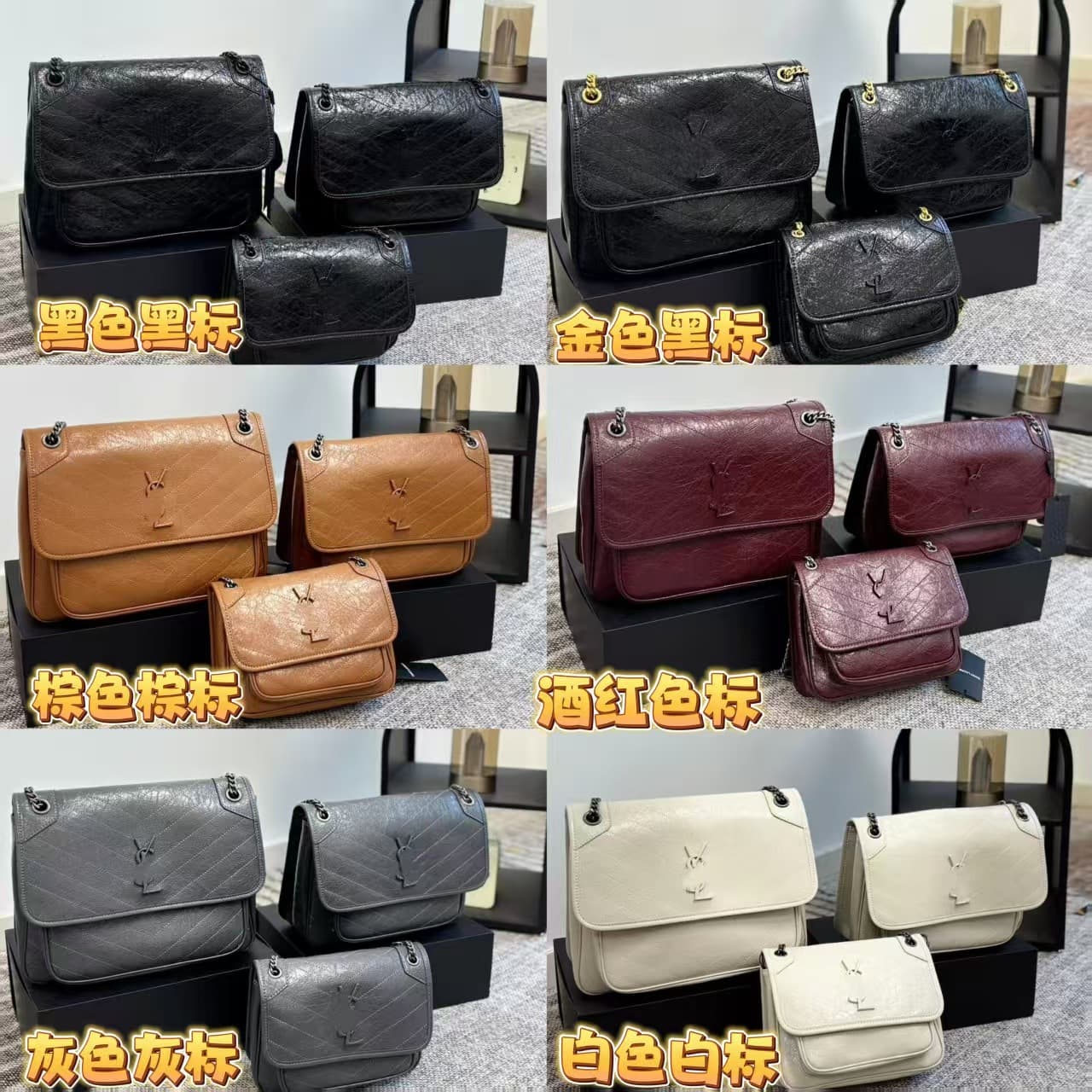 New trendy brand genuine leather women's shoulder bag, fashionable and versatile crossbody bag, multifunctional large capacity NIKI bag