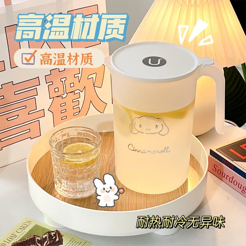 Cold Water Pitcher, Large Capacity Home Cold Drink Container, Refrigerator Cold Water Pitcher, High Temperature Resistant Tea Pot, Office Plastic Cold Water Cup