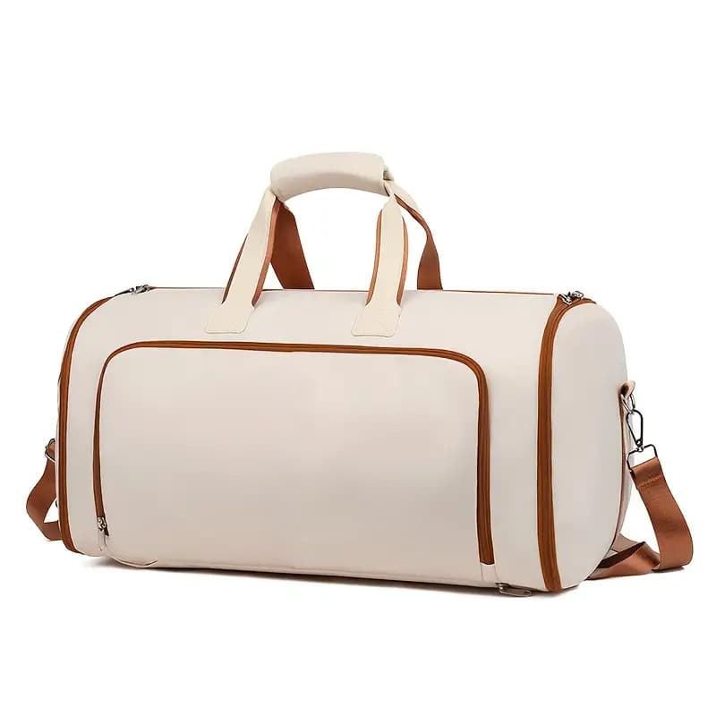 Temu Travel Garment Bag Convertible Clothing Bag with Detachable Hanging Suit Bag Carry-on Luggage Bag