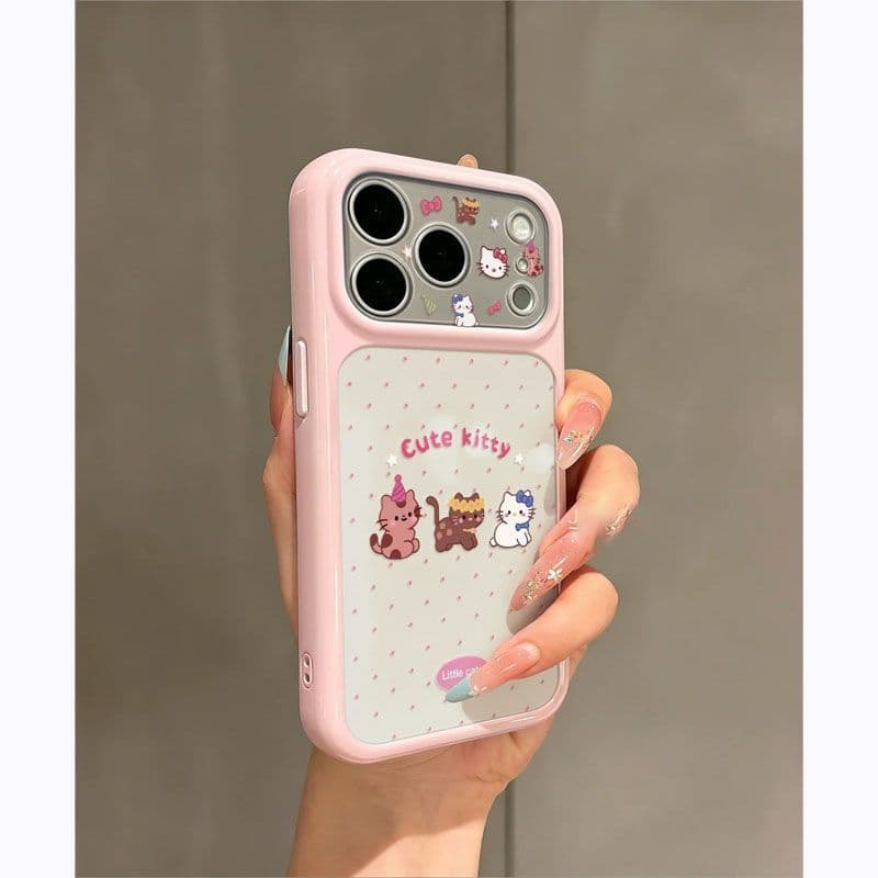 Three Cats Case for iPhone 17 Pro Max, New iPhone 16 Pro Premium 15 Plus Trendy