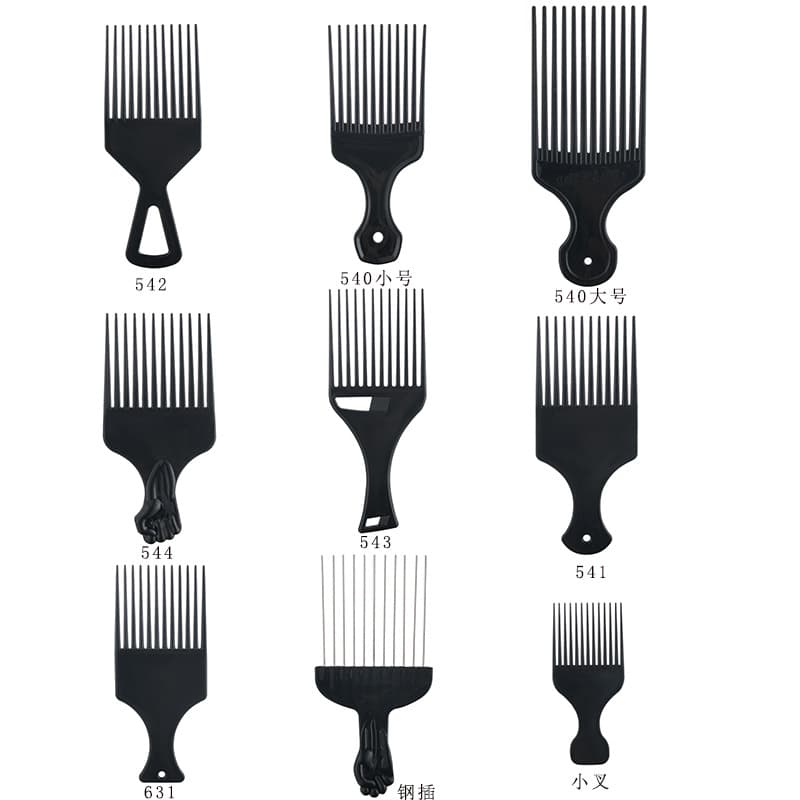 632 Slicked-back hair comb, salon styling comb, hair-picking comb, pompadour comb, export style, salon exclusive.