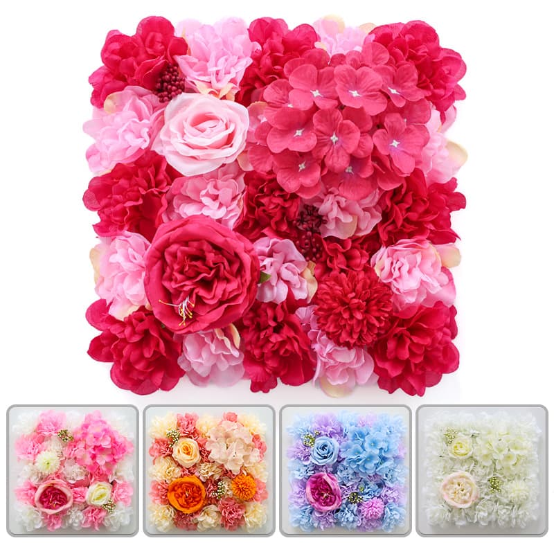 Artificial Flower Wall for Wedding Background, Mall Window Display, Stage Decoration Props