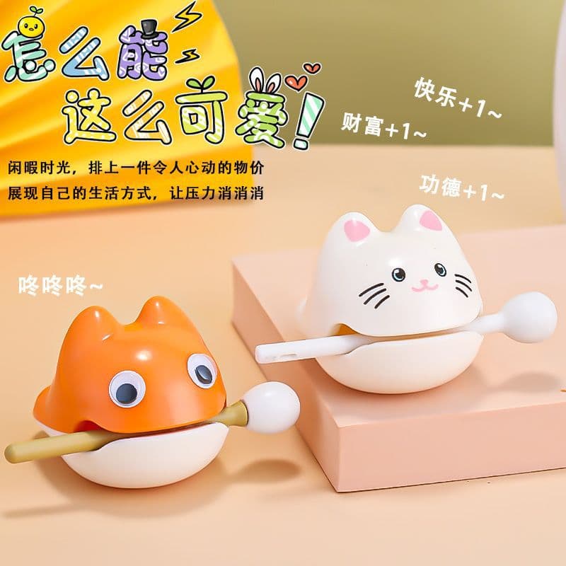 Merit Small Wooden Fish, Cute Stress-Relief Pet Wooden Fish, Calming Percussion Instrument, Children's Toy Birthday Gift Manufacturer