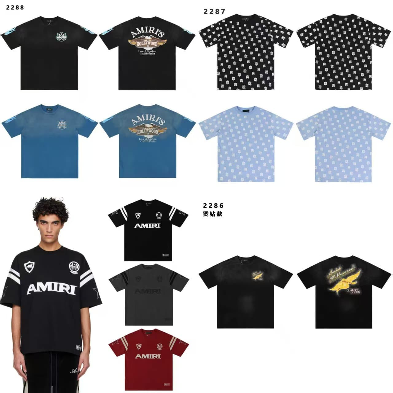2026 Spring/Summer New Ami Logo Letter Pattern Round Neck Pullover Short Sleeve Unisex Style Wholesale Dropshipping