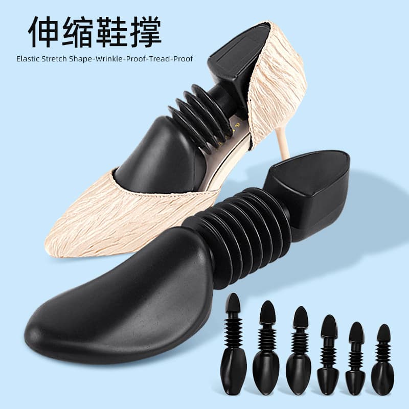 Wholesale Men's and Women's Shoe Stretchers Plastic Spring Adjustable Shoe Trees PE Shoe Care Shoe Forms Shoe Shapers In Stock