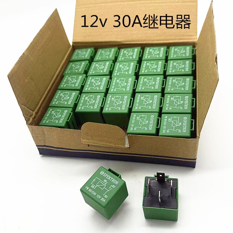 In-Stock Automotive 12V Relay 30A 4-pin for Headlight Modification