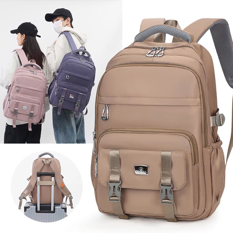 Large Capacity Backpack: 2026 New Student School Bag, Large Capacity Business Laptop Travel Backpack with Portable Design