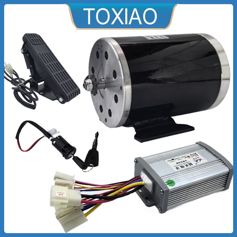 48V 500W 1000W Modified Electric Bicycle Kart Motorcycle DC High Speed Motor Controller Throttle Kit