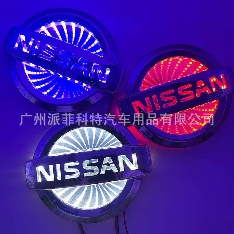 3D Emblem Light for Nissan Tiida Livina Cold Light LED Emblem Light LED Tail Light Rear Emblem