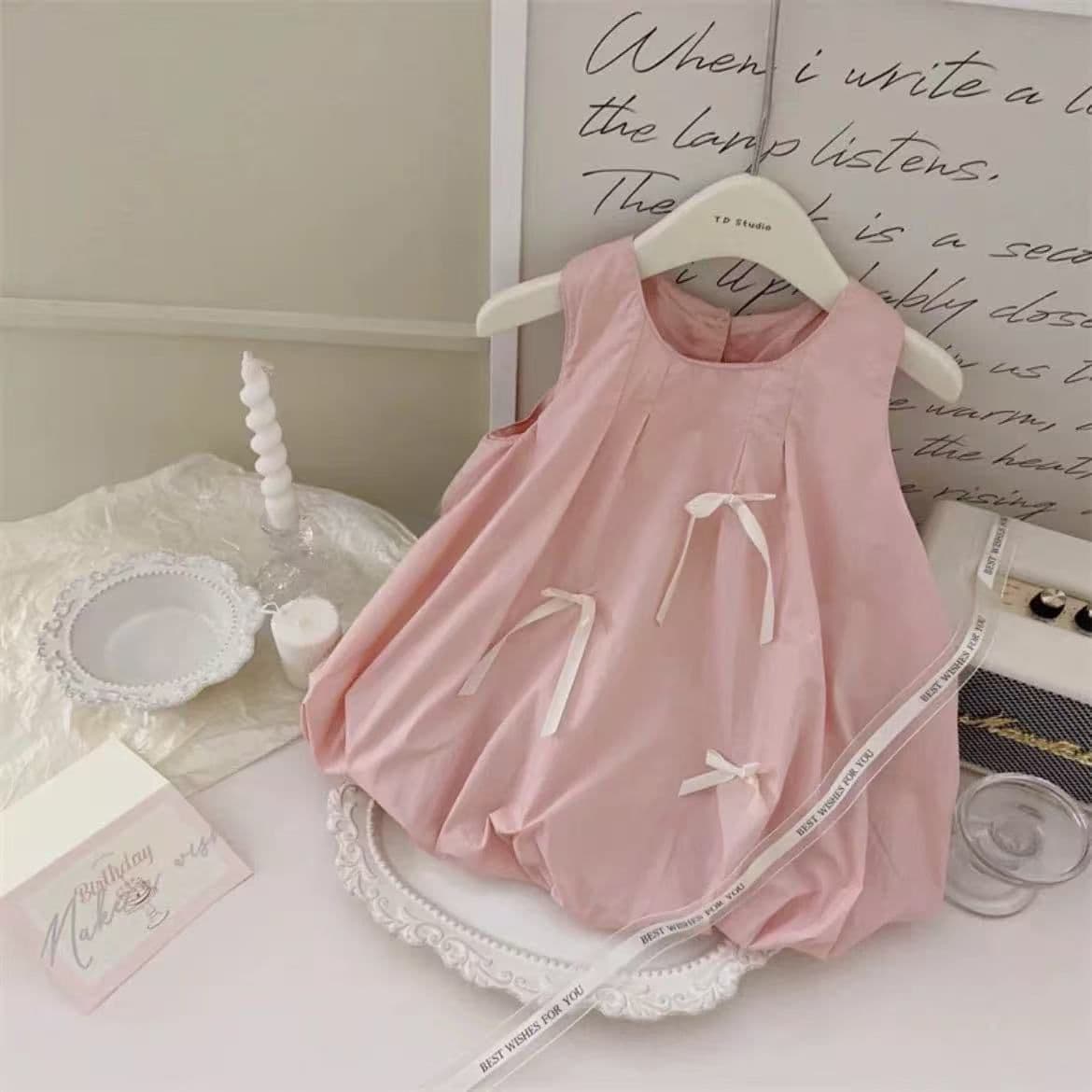 Summer Sleeveless Sweet Climbing Clothes Thin Outing Clothes for Baby Girls and Toddlers Ladies' One-Year-Old Cute Baby Covered Clothes Going Out Clothes