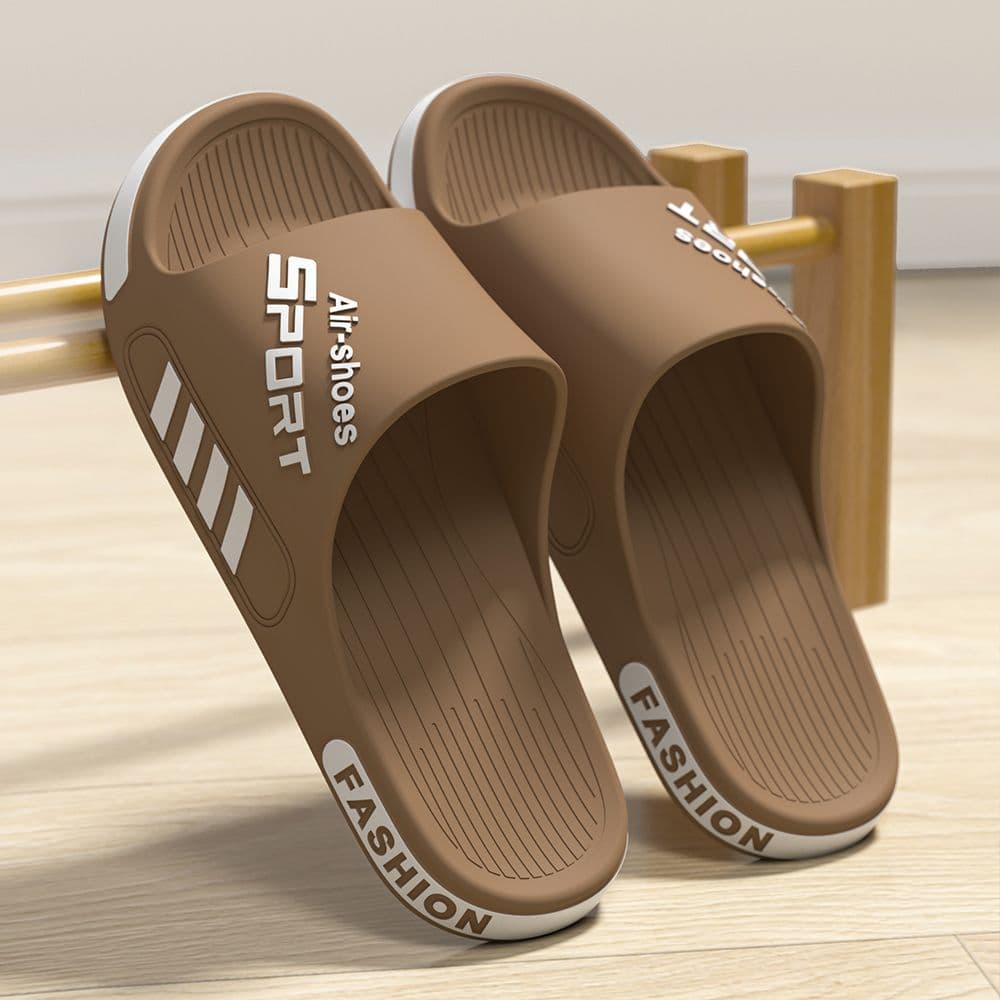 Men's Slippers Summer Outdoor 2025 New Indoor Home Bathroom Non-Slip Large Size Sports Sandals Thick Sole Wear-Resistant