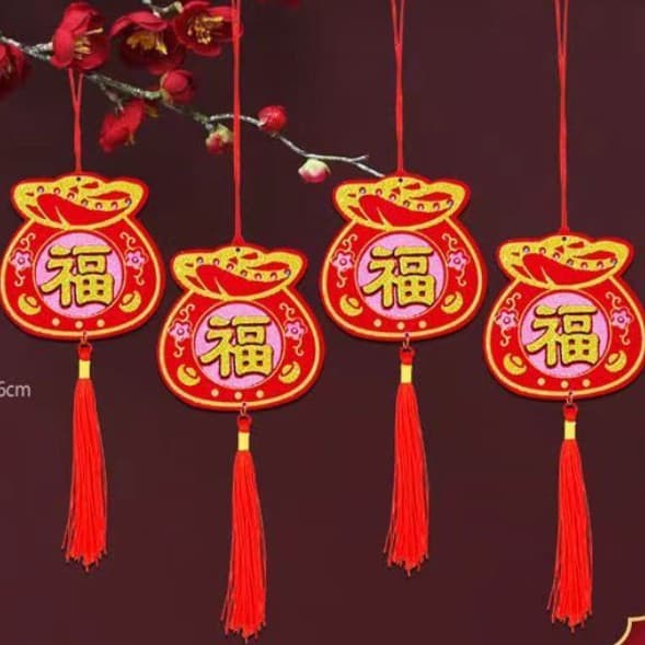 2025 Spring Festival New Year Housewarming Home Festive Snake Year Small Hanging Ornament Bonsai Arrangement Decorative Hanging Piece