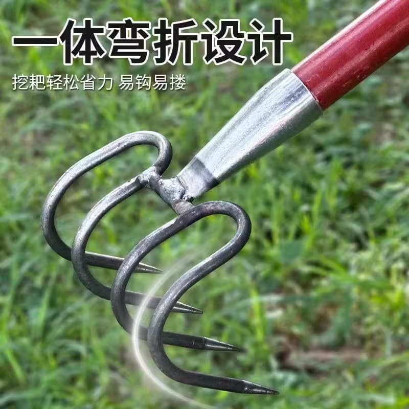 Ground rake all-steel gravel plowing land reclamation construction site railway rake agricultural sea thickening rake weeding loose soil plowing rake